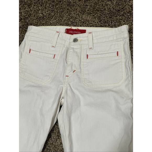 Levi’s White Jeans Women’s Low Rise Stretch Size Low 5 Jr M - Picture 1 of 5